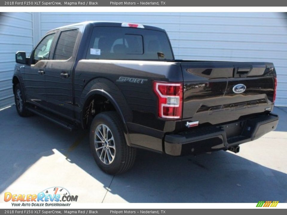 2018 Ford F150 XLT SuperCrew Magma Red / Black Photo #7