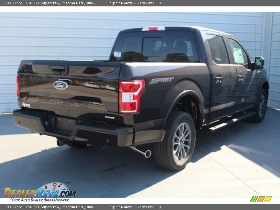 2018 Ford F150 XLT SuperCrew Magma Red / Black Photo #9