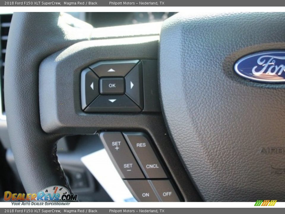 2018 Ford F150 XLT SuperCrew Magma Red / Black Photo #17