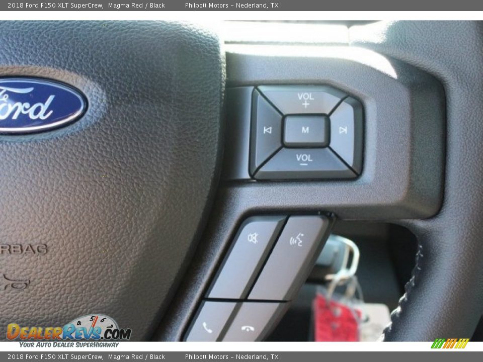 2018 Ford F150 XLT SuperCrew Magma Red / Black Photo #18