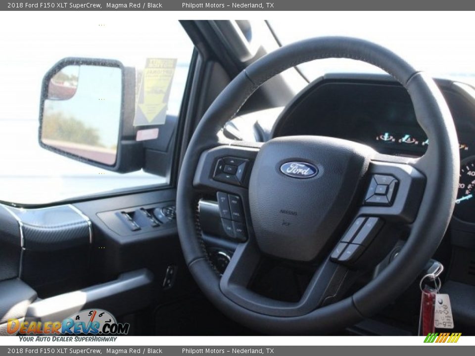 2018 Ford F150 XLT SuperCrew Magma Red / Black Photo #24