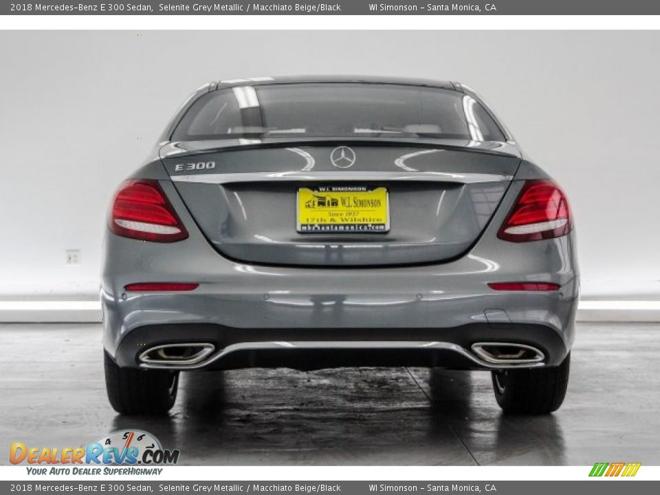 2018 Mercedes-Benz E 300 Sedan Selenite Grey Metallic / Macchiato Beige/Black Photo #4