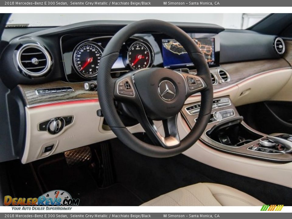 2018 Mercedes-Benz E 300 Sedan Selenite Grey Metallic / Macchiato Beige/Black Photo #6