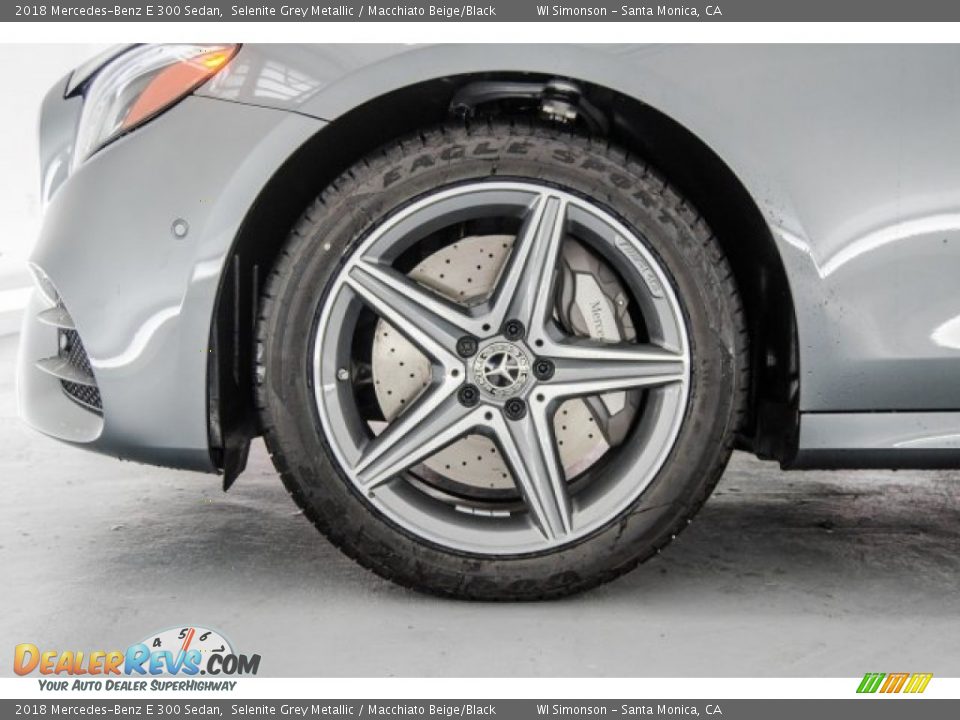 2018 Mercedes-Benz E 300 Sedan Selenite Grey Metallic / Macchiato Beige/Black Photo #9