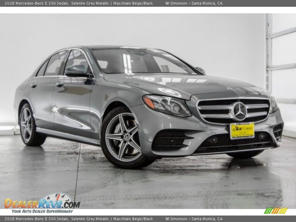 2018 Mercedes-Benz E 300 Sedan Selenite Grey Metallic / Macchiato Beige/Black Photo #12