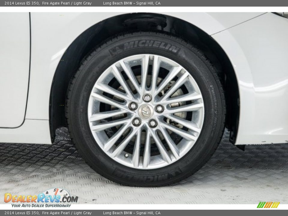 2014 Lexus ES 350 Fire Agate Pearl / Light Gray Photo #8