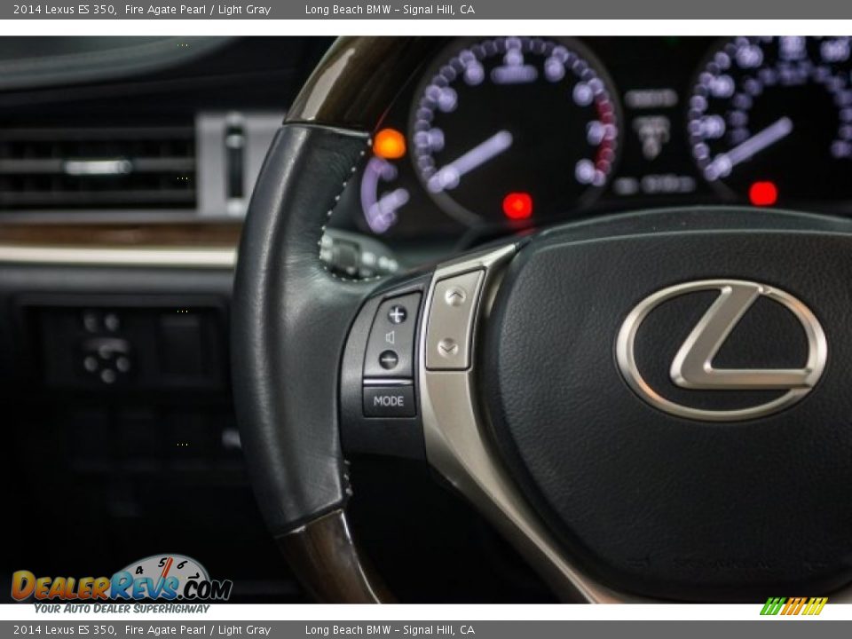 2014 Lexus ES 350 Fire Agate Pearl / Light Gray Photo #13