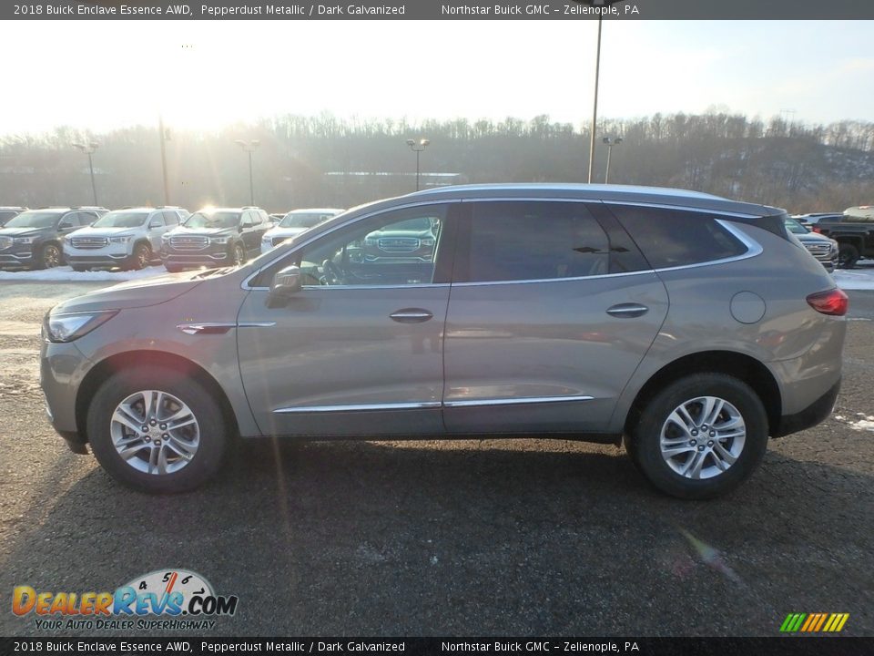 2018 Buick Enclave Essence AWD Pepperdust Metallic / Dark Galvanized Photo #8
