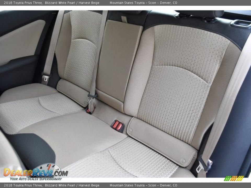 Rear Seat of 2018 Toyota Prius Three Photo #7