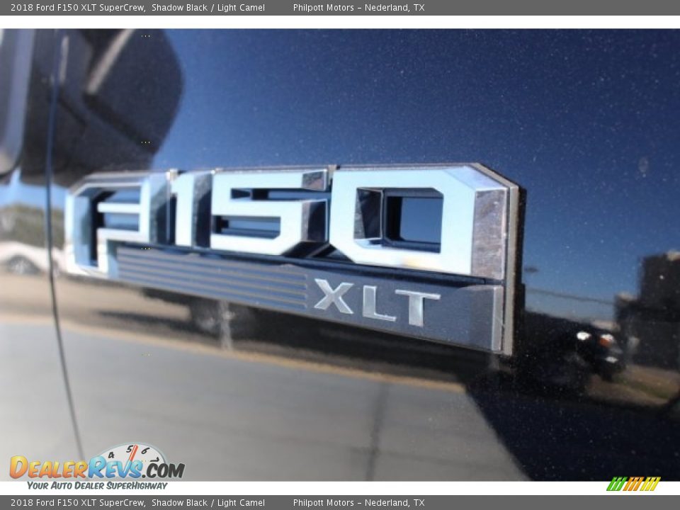 2018 Ford F150 XLT SuperCrew Shadow Black / Light Camel Photo #32
