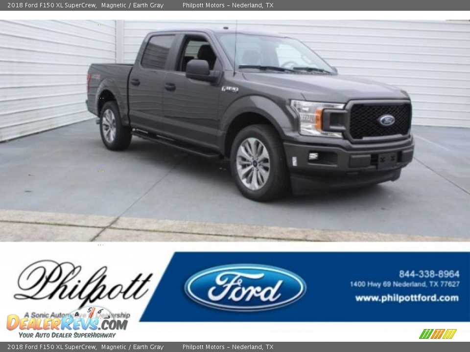 2018 Ford F150 XL SuperCrew Magnetic / Earth Gray Photo #1