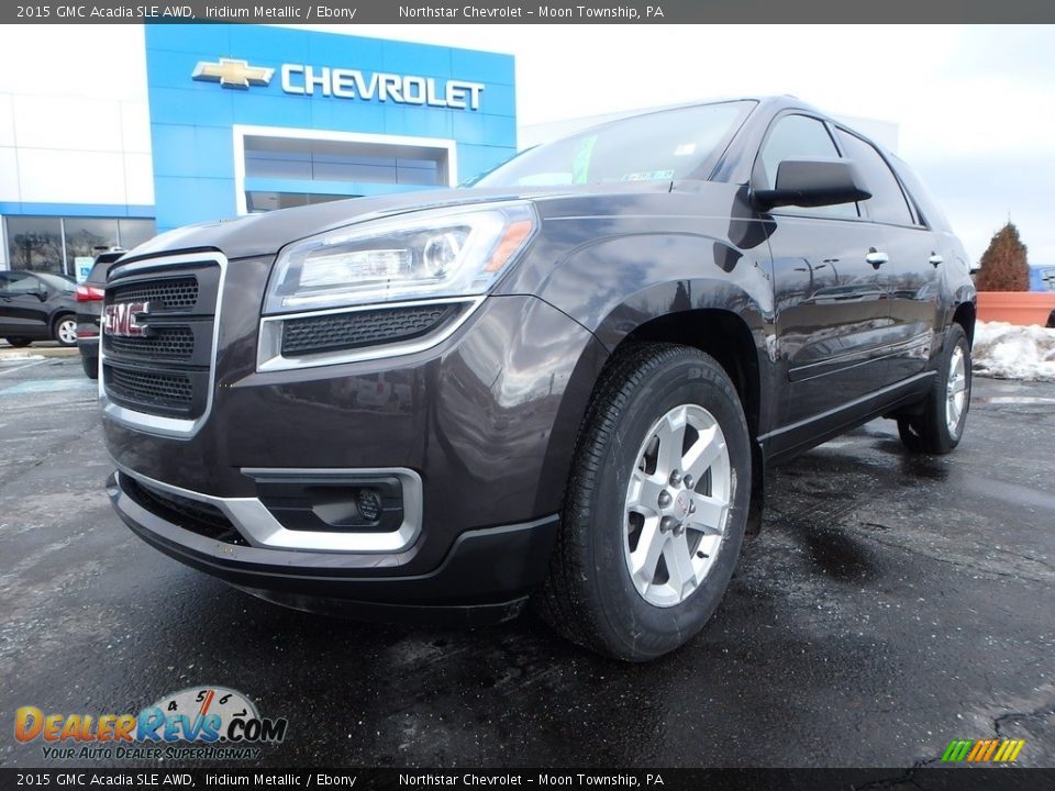 2015 GMC Acadia SLE AWD Iridium Metallic / Ebony Photo #2