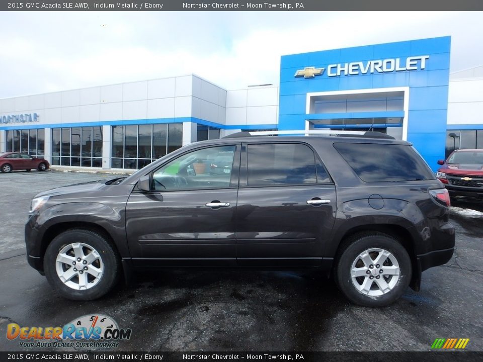 2015 GMC Acadia SLE AWD Iridium Metallic / Ebony Photo #3