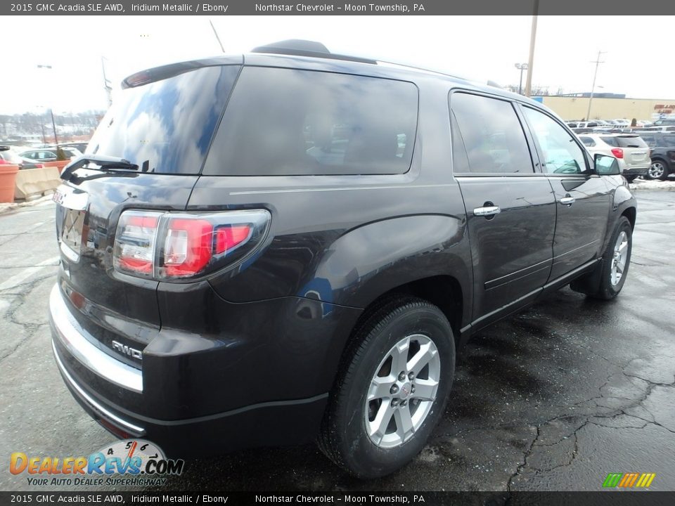 2015 GMC Acadia SLE AWD Iridium Metallic / Ebony Photo #7