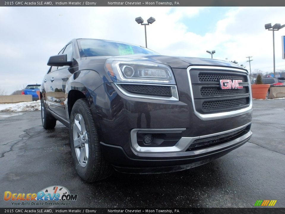 2015 GMC Acadia SLE AWD Iridium Metallic / Ebony Photo #11