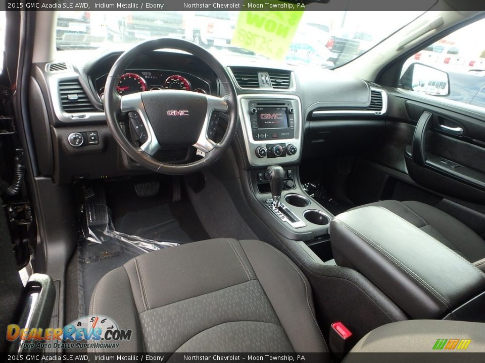 2015 GMC Acadia SLE AWD Iridium Metallic / Ebony Photo #24