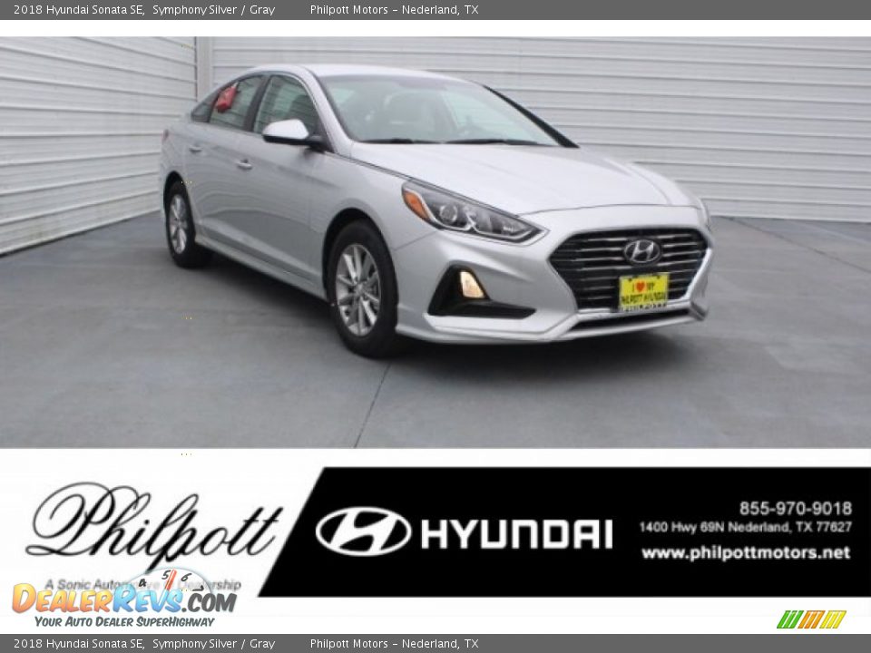 2018 Hyundai Sonata SE Symphony Silver / Gray Photo #1