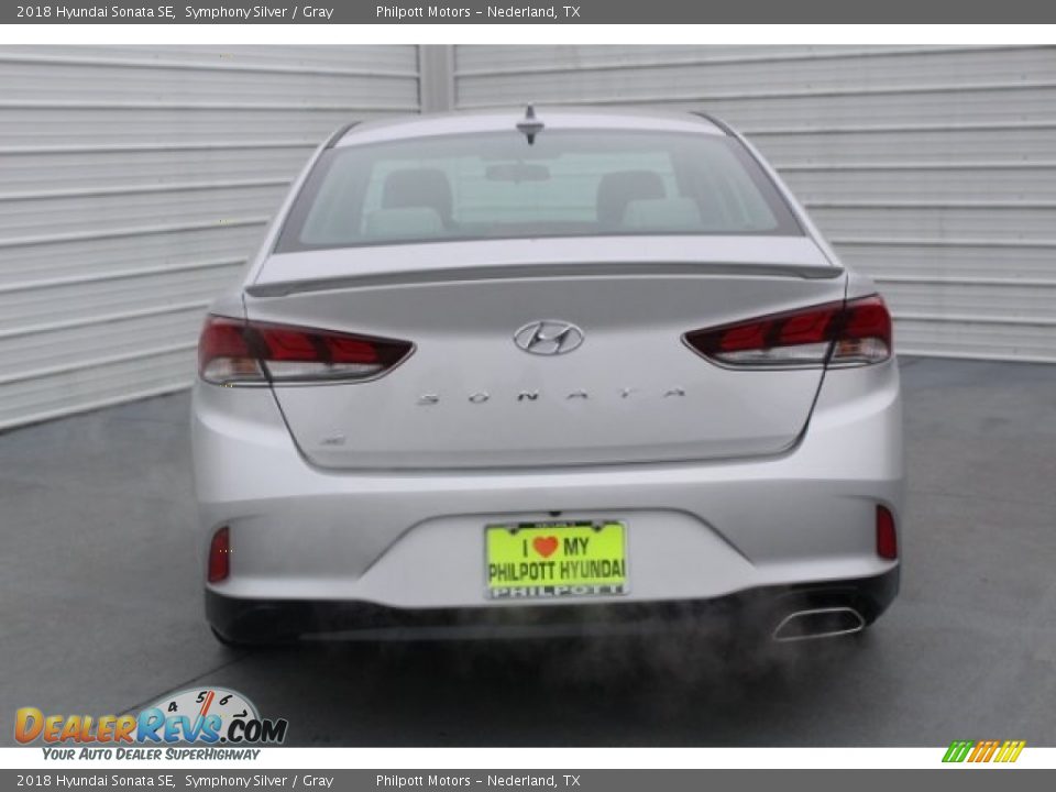 2018 Hyundai Sonata SE Symphony Silver / Gray Photo #7