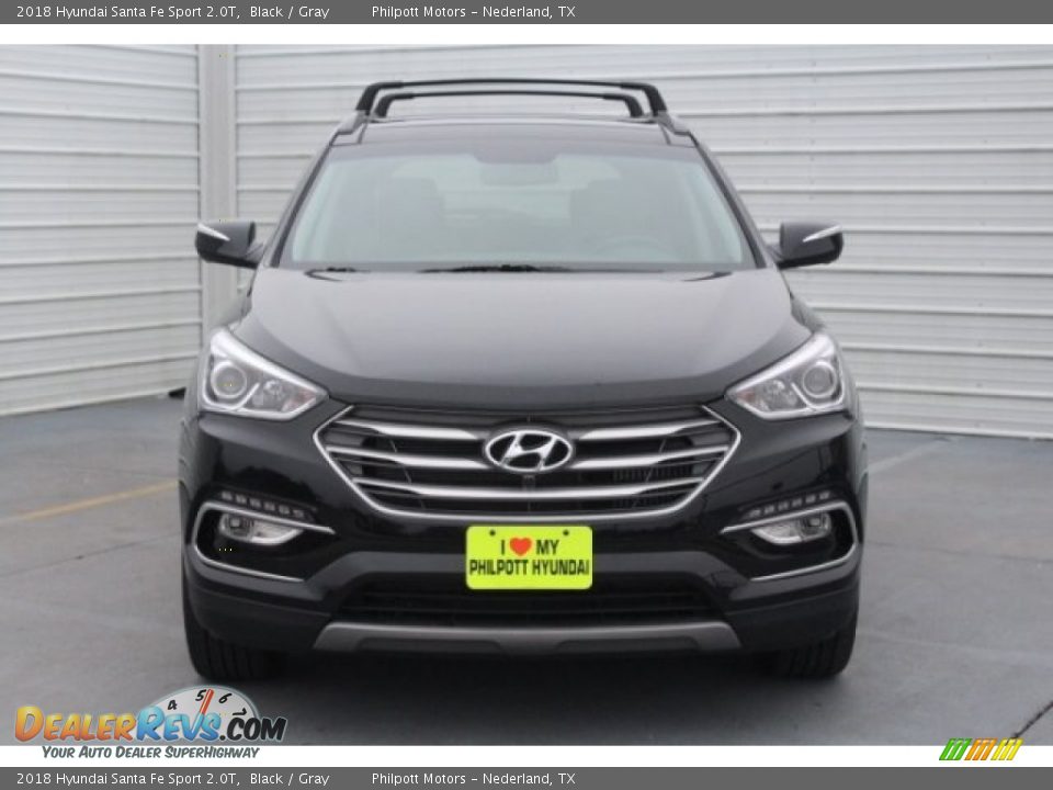 2018 Hyundai Santa Fe Sport 2.0T Black / Gray Photo #2