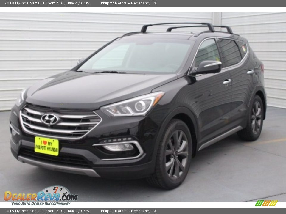 2018 Hyundai Santa Fe Sport 2.0T Black / Gray Photo #3