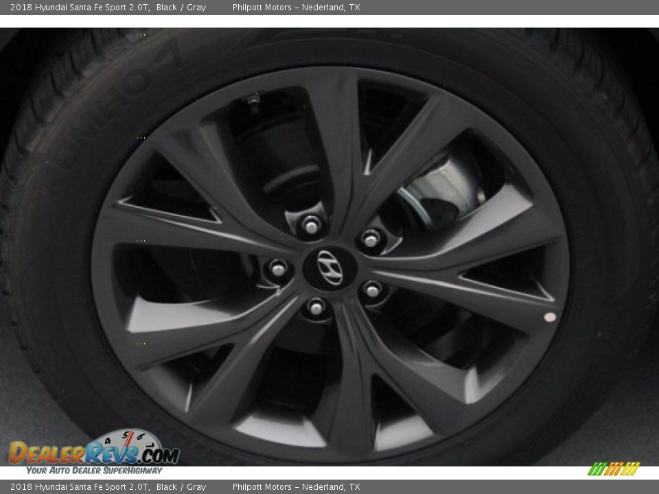 2018 Hyundai Santa Fe Sport 2.0T Black / Gray Photo #5