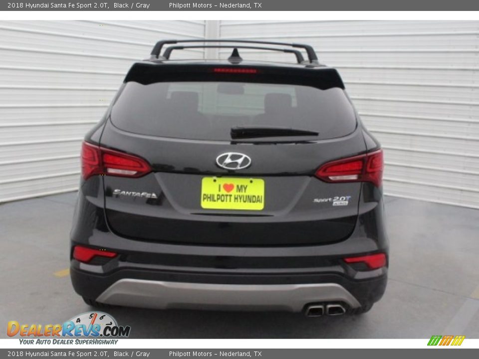 2018 Hyundai Santa Fe Sport 2.0T Black / Gray Photo #8