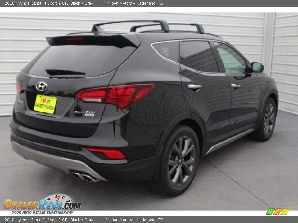 2018 Hyundai Santa Fe Sport 2.0T Black / Gray Photo #9