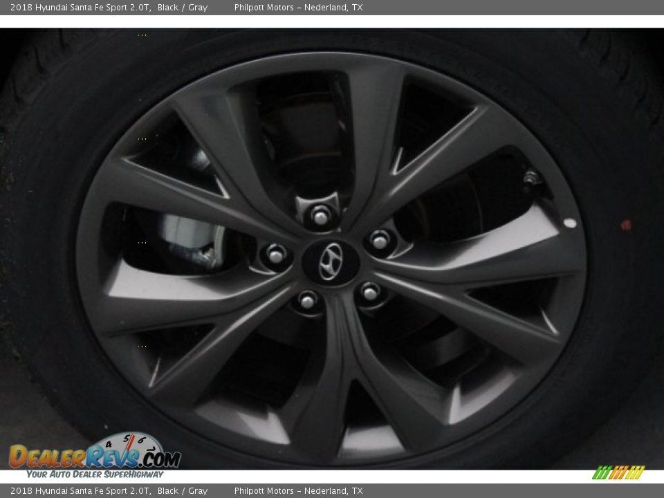 2018 Hyundai Santa Fe Sport 2.0T Black / Gray Photo #11