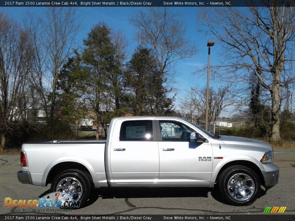 Bright Silver Metallic 2017 Ram 1500 Laramie Crew Cab 4x4 Photo #5