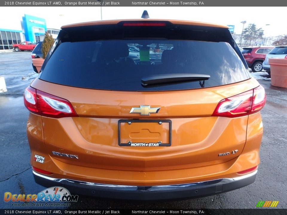 2018 Chevrolet Equinox LT AWD Orange Burst Metallic / Jet Black Photo #4