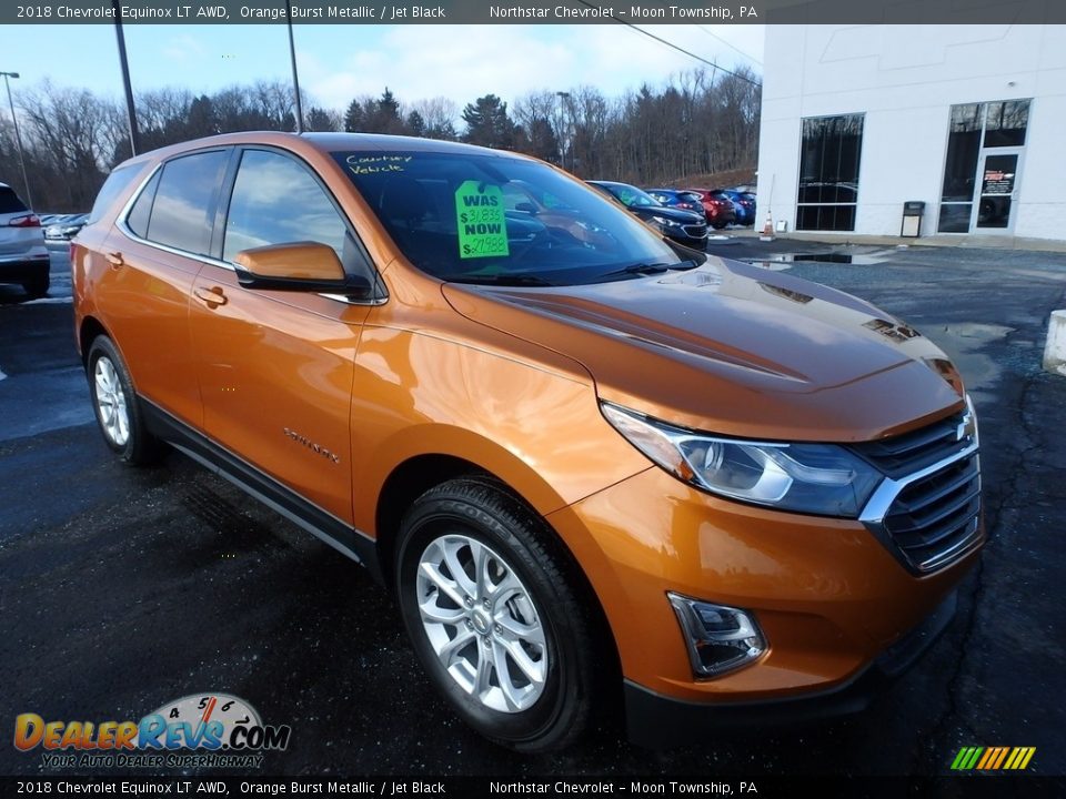 2018 Chevrolet Equinox LT AWD Orange Burst Metallic / Jet Black Photo #7