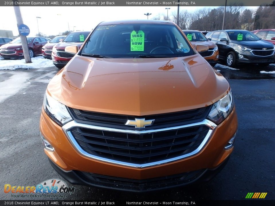 2018 Chevrolet Equinox LT AWD Orange Burst Metallic / Jet Black Photo #8