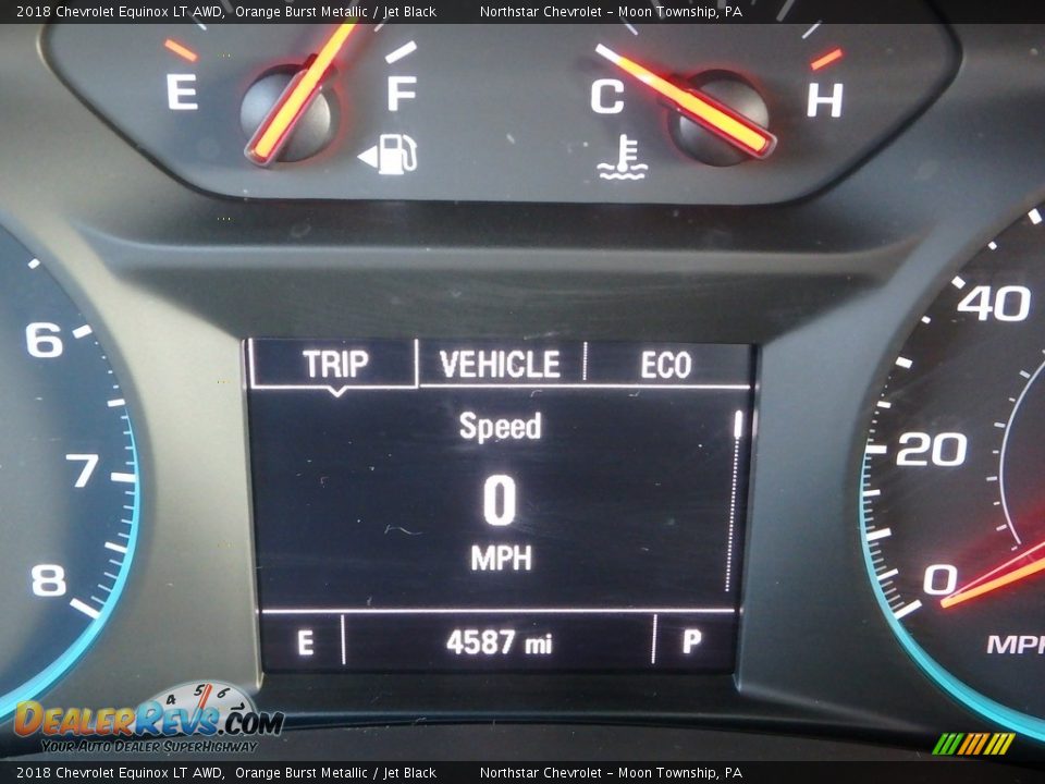2018 Chevrolet Equinox LT AWD Orange Burst Metallic / Jet Black Photo #19