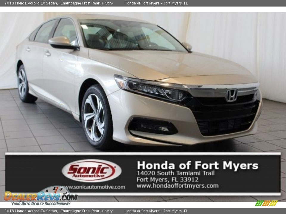2018 Honda Accord EX Sedan Champagne Frost Pearl / Ivory Photo #1