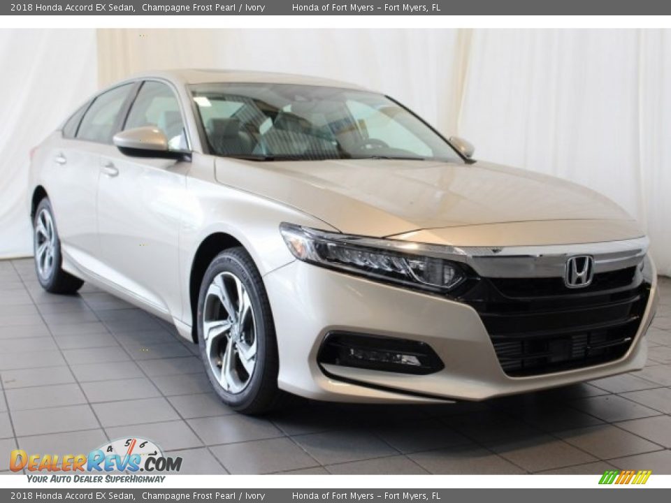 2018 Honda Accord EX Sedan Champagne Frost Pearl / Ivory Photo #2
