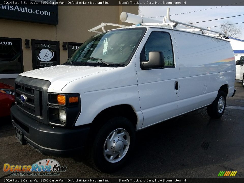 2014 Ford E-Series Van E150 Cargo Van Oxford White / Medium Flint Photo #2