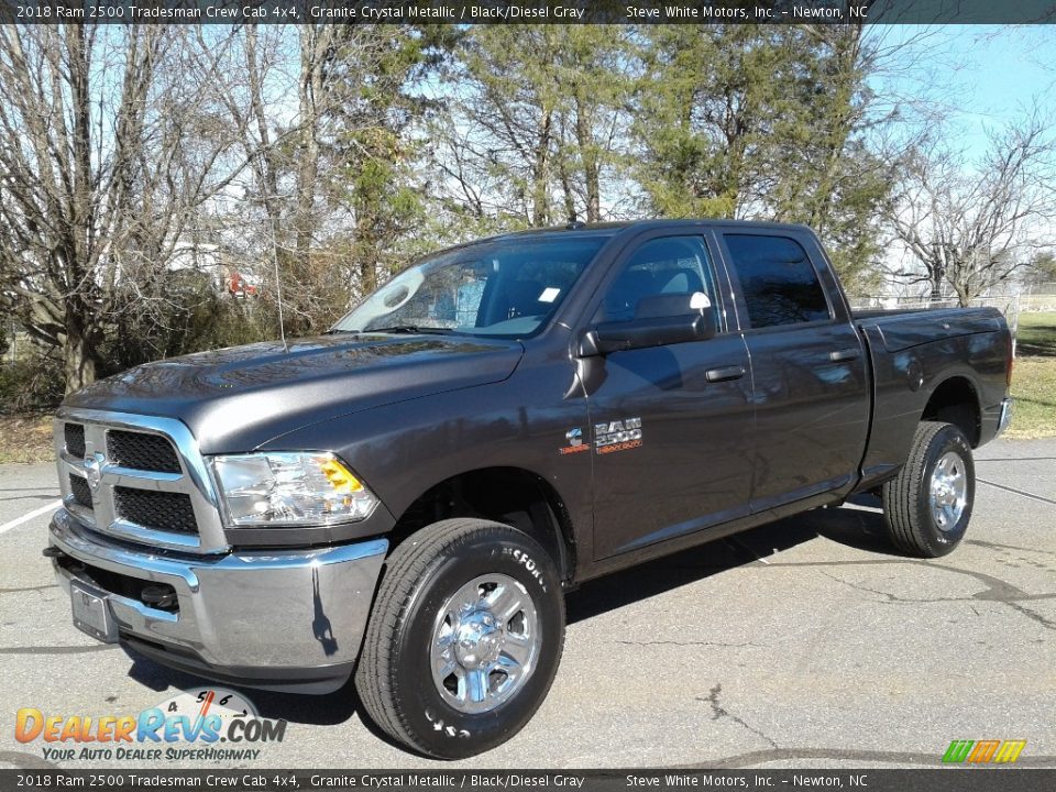 2018 Ram 2500 Tradesman Crew Cab 4x4 Granite Crystal Metallic / Black/Diesel Gray Photo #3