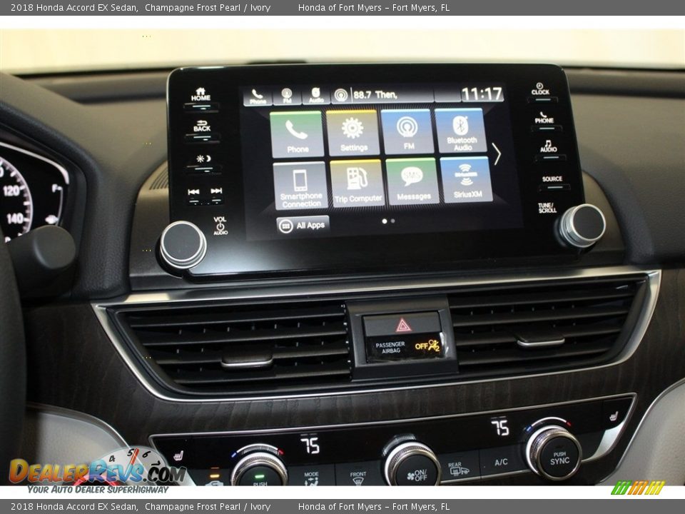 2018 Honda Accord EX Sedan Champagne Frost Pearl / Ivory Photo #20