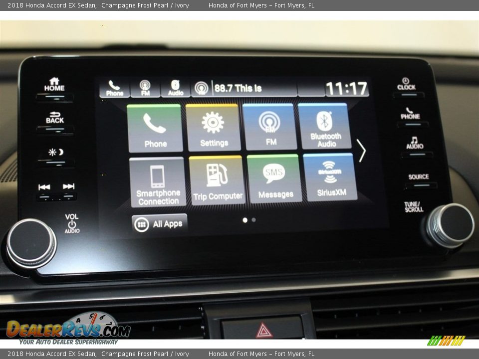 2018 Honda Accord EX Sedan Champagne Frost Pearl / Ivory Photo #21