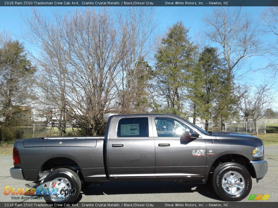 2018 Ram 2500 Tradesman Crew Cab 4x4 Granite Crystal Metallic / Black/Diesel Gray Photo #6
