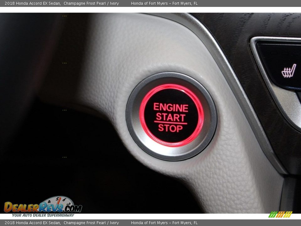 2018 Honda Accord EX Sedan Champagne Frost Pearl / Ivory Photo #24