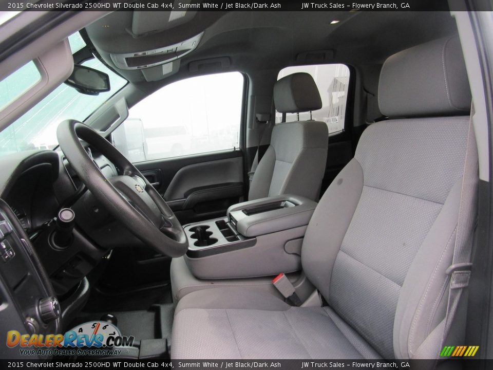 2015 Chevrolet Silverado 2500HD WT Double Cab 4x4 Summit White / Jet Black/Dark Ash Photo #22