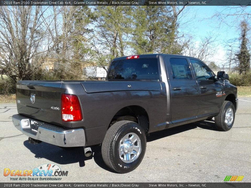 2018 Ram 2500 Tradesman Crew Cab 4x4 Granite Crystal Metallic / Black/Diesel Gray Photo #8