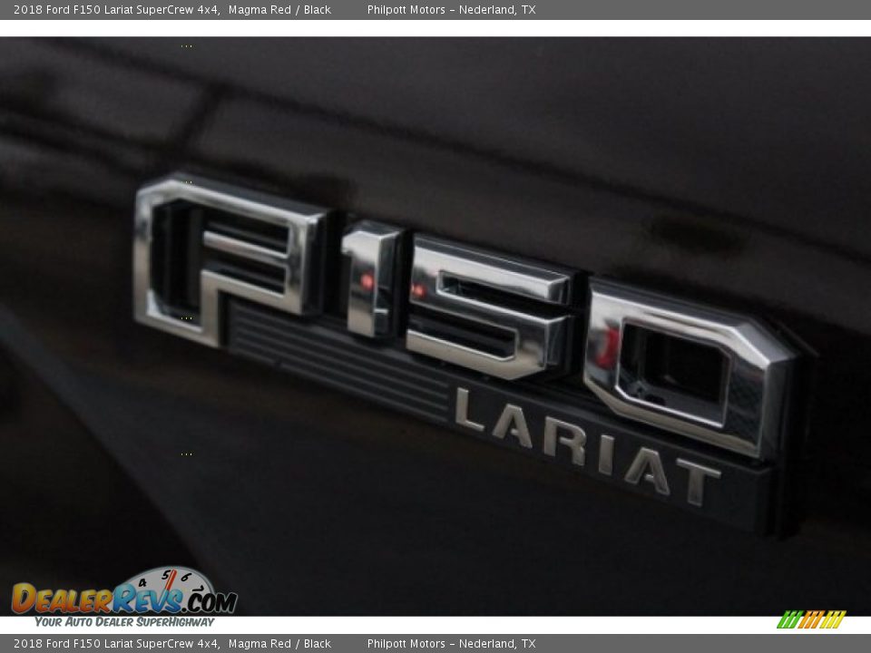 2018 Ford F150 Lariat SuperCrew 4x4 Magma Red / Black Photo #7