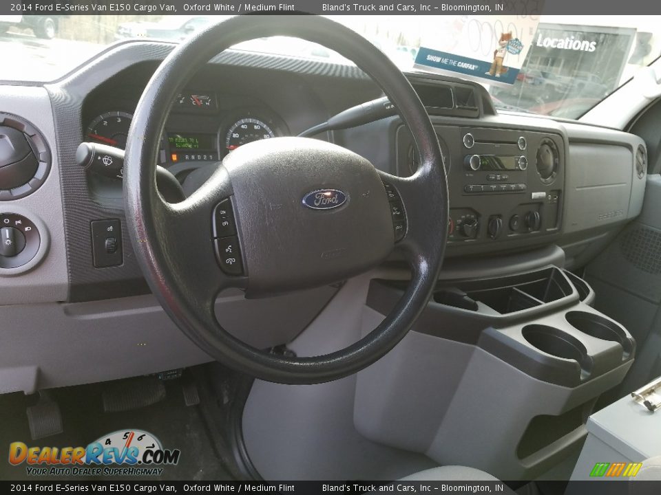 2014 Ford E-Series Van E150 Cargo Van Oxford White / Medium Flint Photo #22