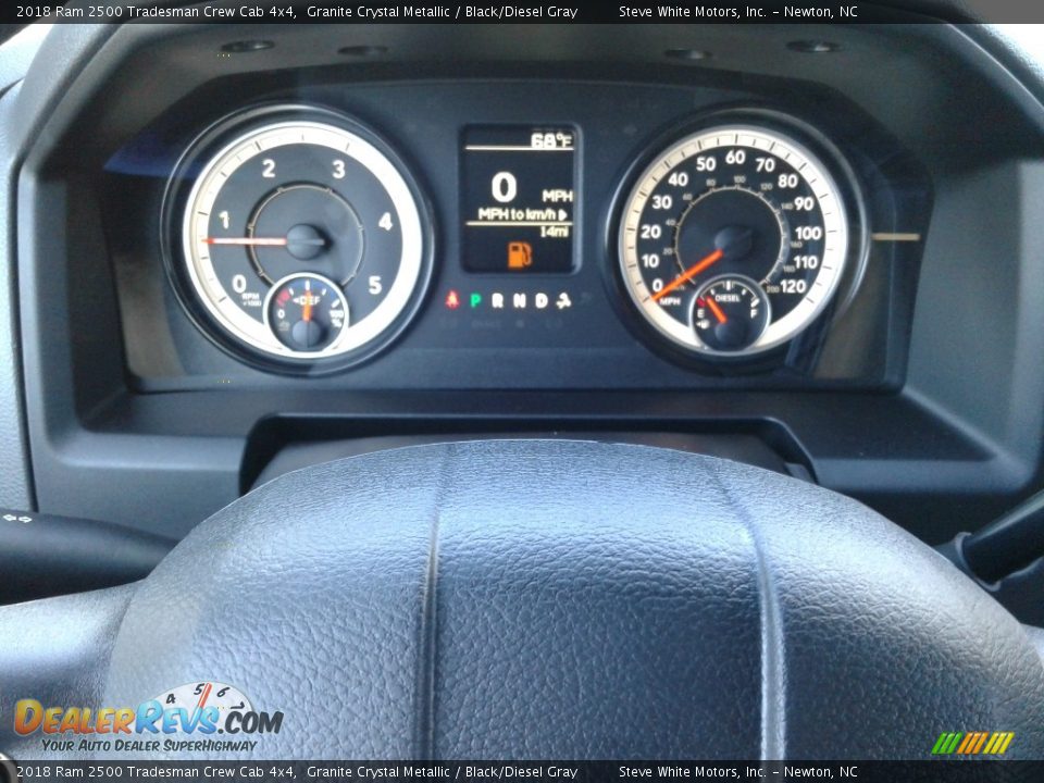 2018 Ram 2500 Tradesman Crew Cab 4x4 Granite Crystal Metallic / Black/Diesel Gray Photo #19