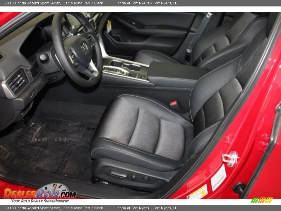 2018 Honda Accord Sport Sedan San Marino Red / Black Photo #14