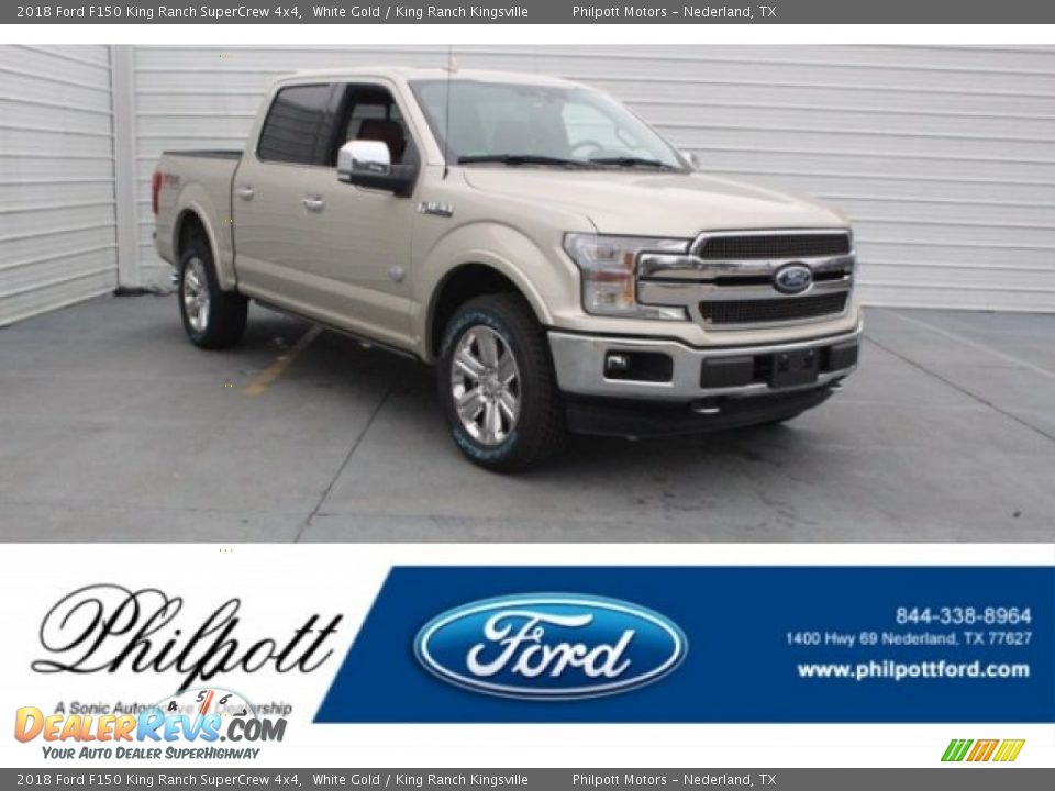 2018 Ford F150 King Ranch SuperCrew 4x4 White Gold / King Ranch Kingsville Photo #1