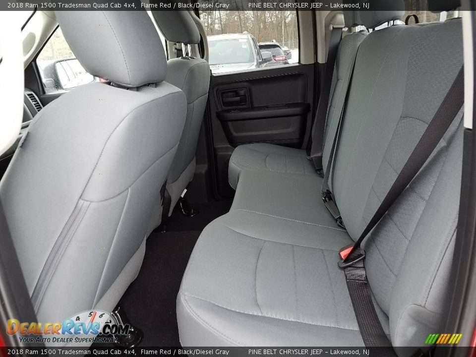 2018 Ram 1500 Tradesman Quad Cab 4x4 Flame Red / Black/Diesel Gray Photo #6