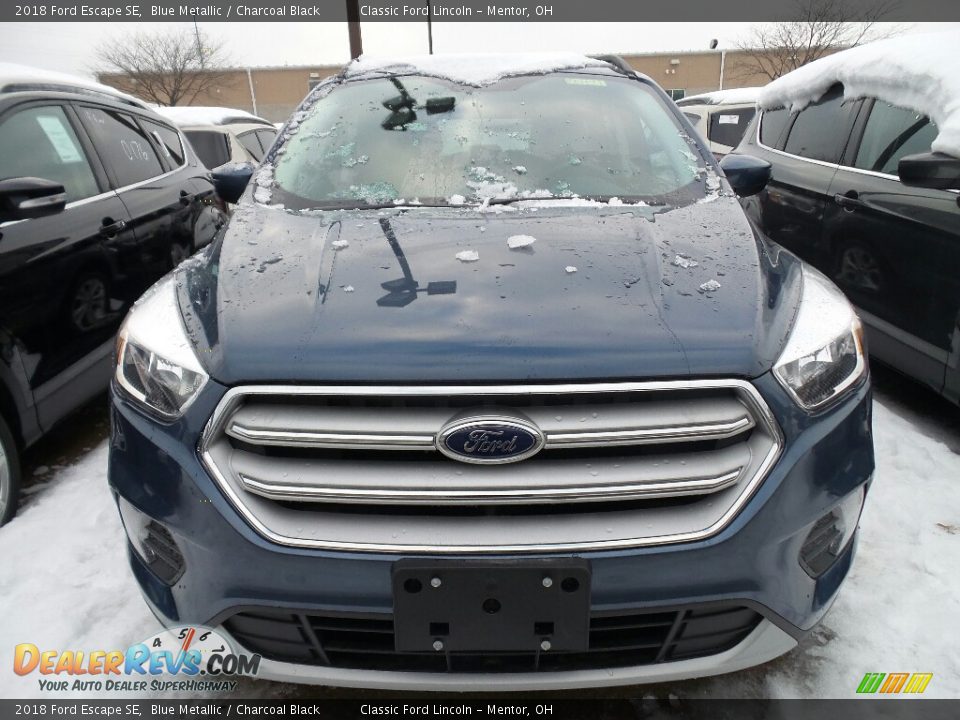 2018 Ford Escape SE Blue Metallic / Charcoal Black Photo #2